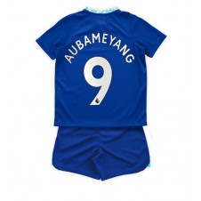 Chelsea Aubameyang #9 Hjemmedraktsett Barn 2022-23 Kortermet (+ korte bukser)